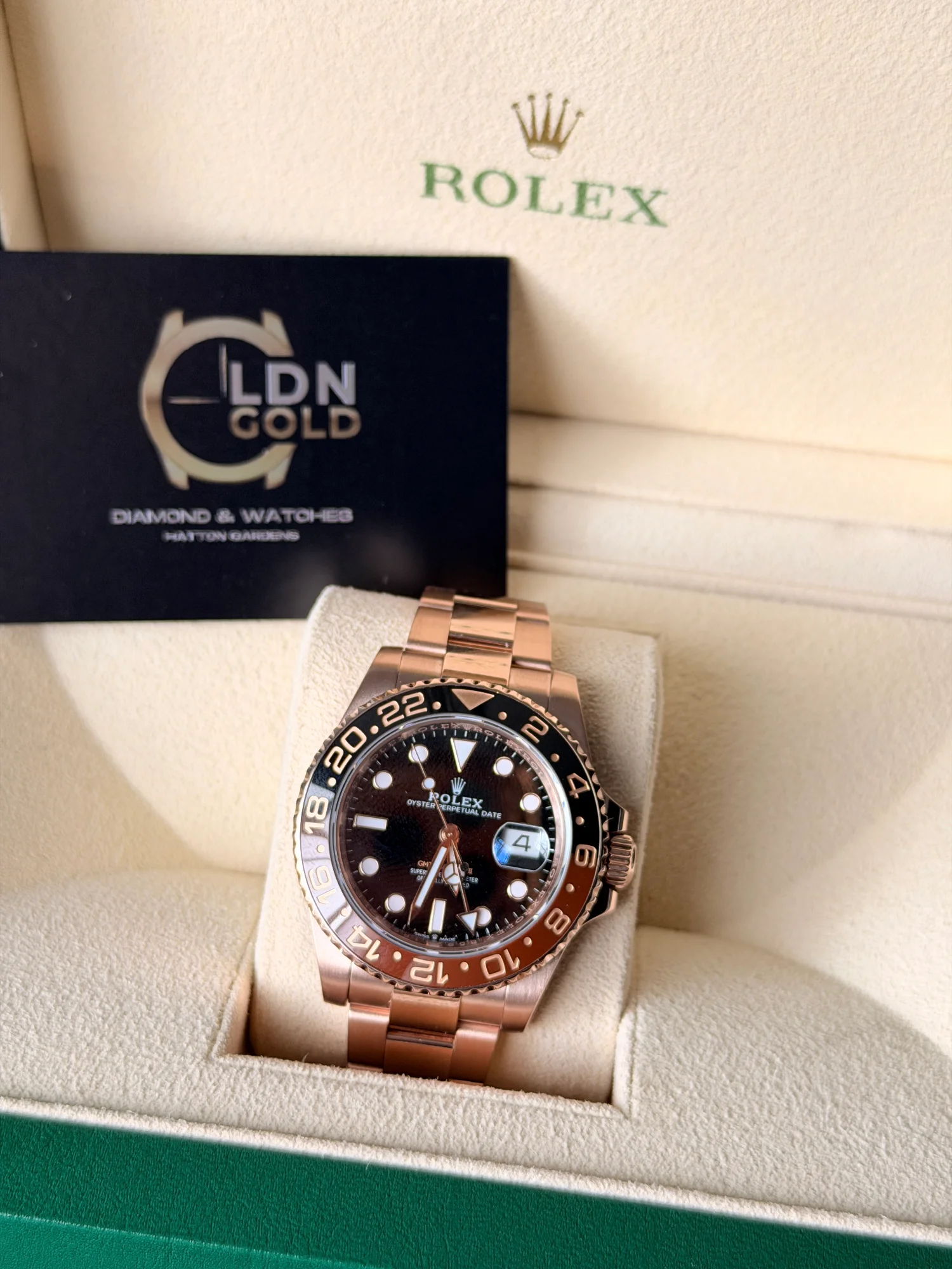 London Gold watch — dial