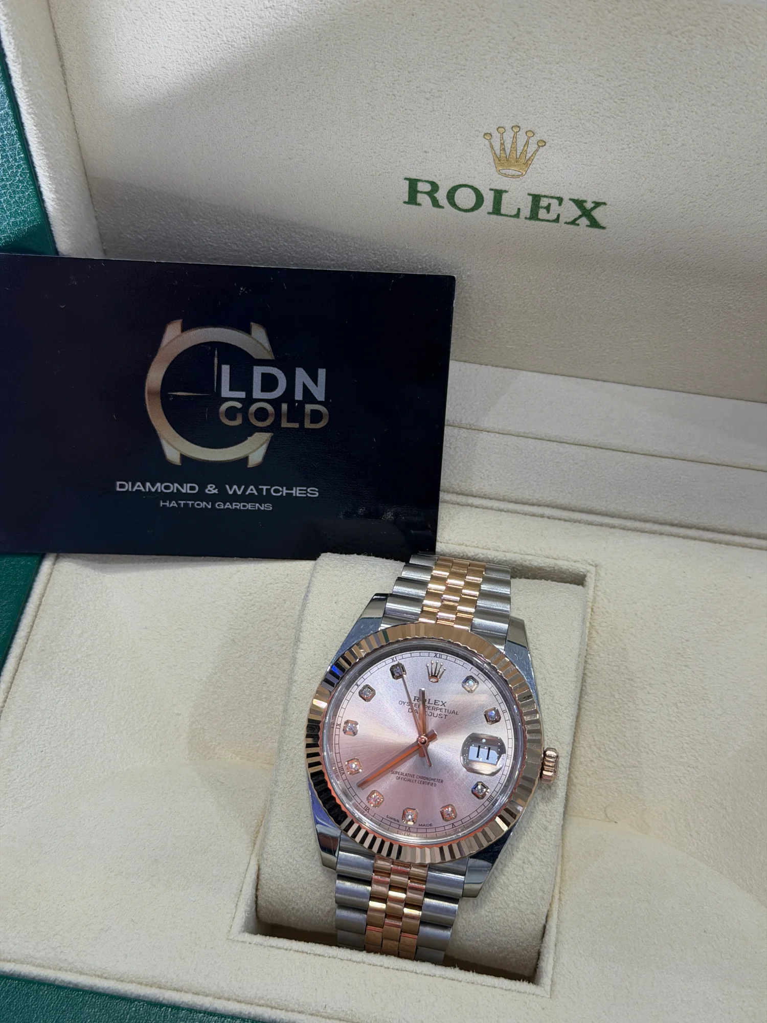 London Gold watch — front